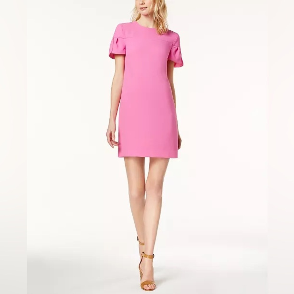 Trina Turk Jacinta Petal Sleeve Shift Dress 12